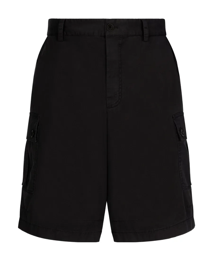 Dolce & Gabbana Brand Plate Stretch Cargo Shorts