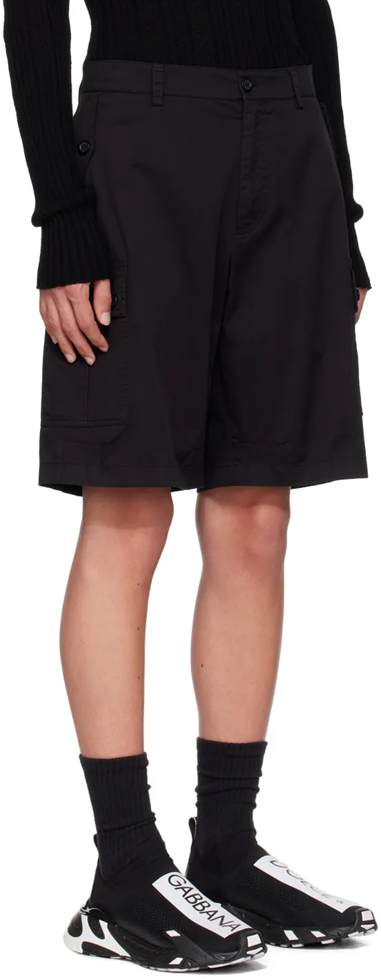 Dolce & Gabbana Brand Plate Stretch Cargo Shorts