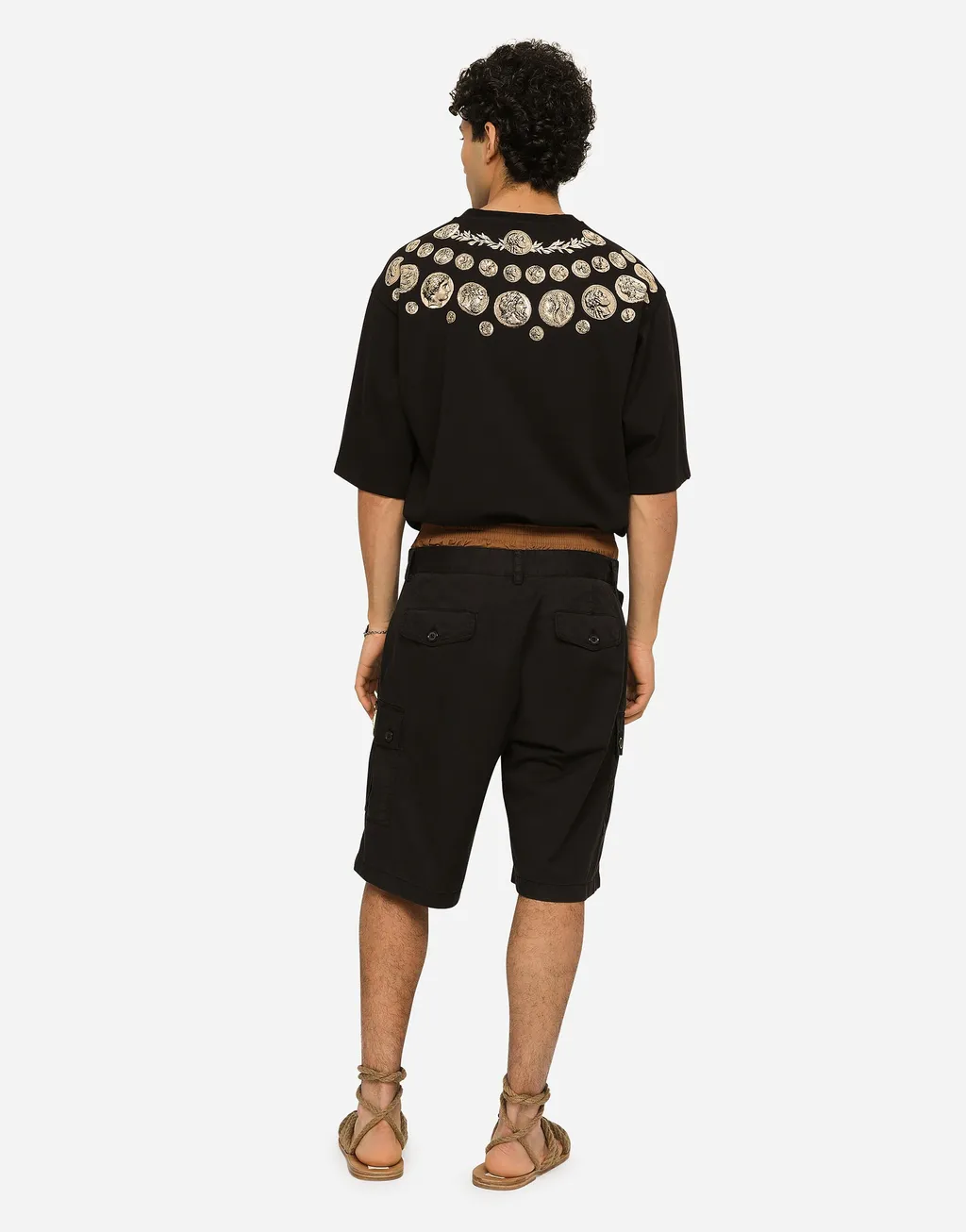 Dolce & Gabbana Brand Plate Stretch Cargo Shorts