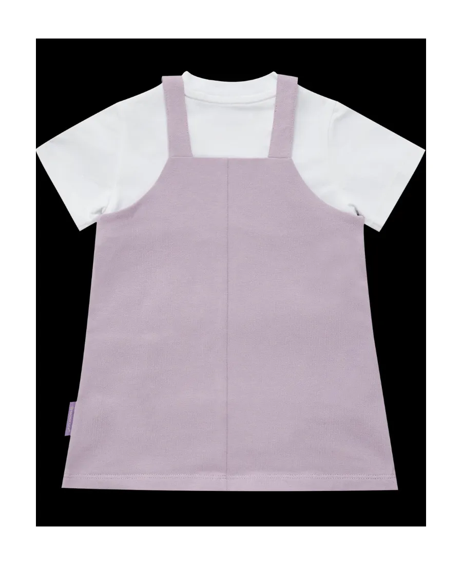 Moncler Enfant Logo Printed Crewneck Short-Sleeved Dress