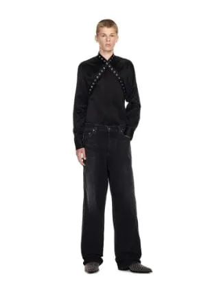 Zip-Trim Loose-Fit Jeans