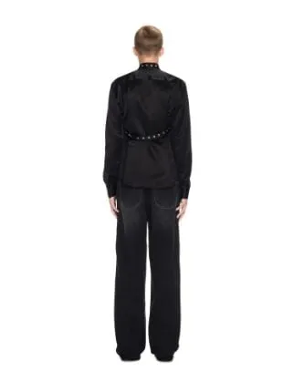 Zip-Trim Loose-Fit Jeans