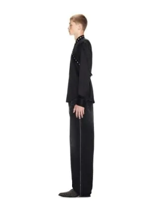 Zip-Trim Loose-Fit Jeans