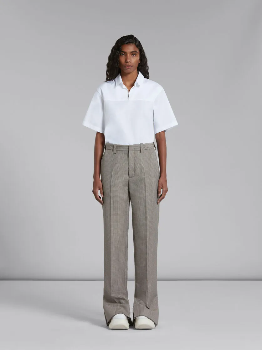 Marni Houndstooth Checked Trousers