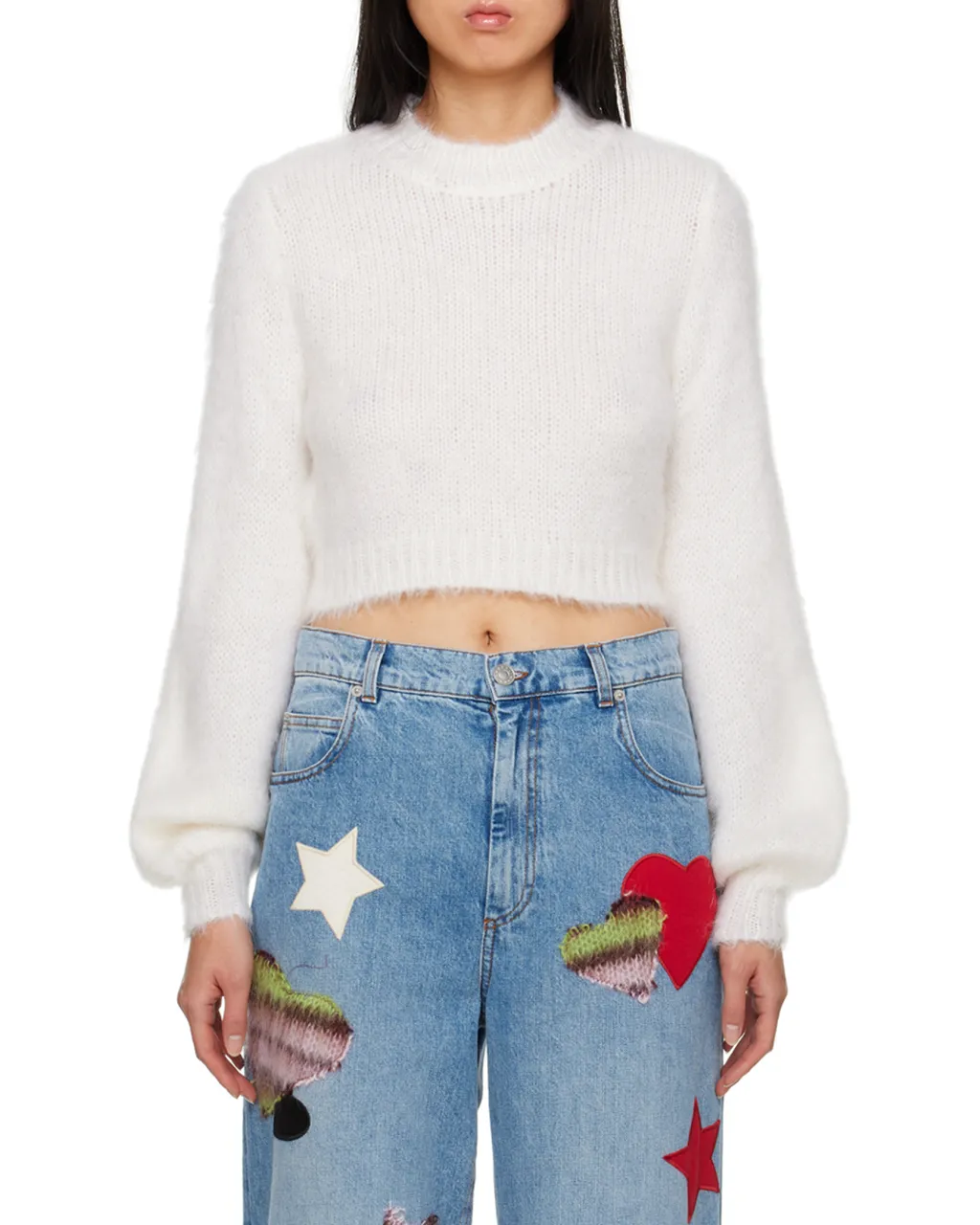 Marni Crewneck Cropped Knit Jumper