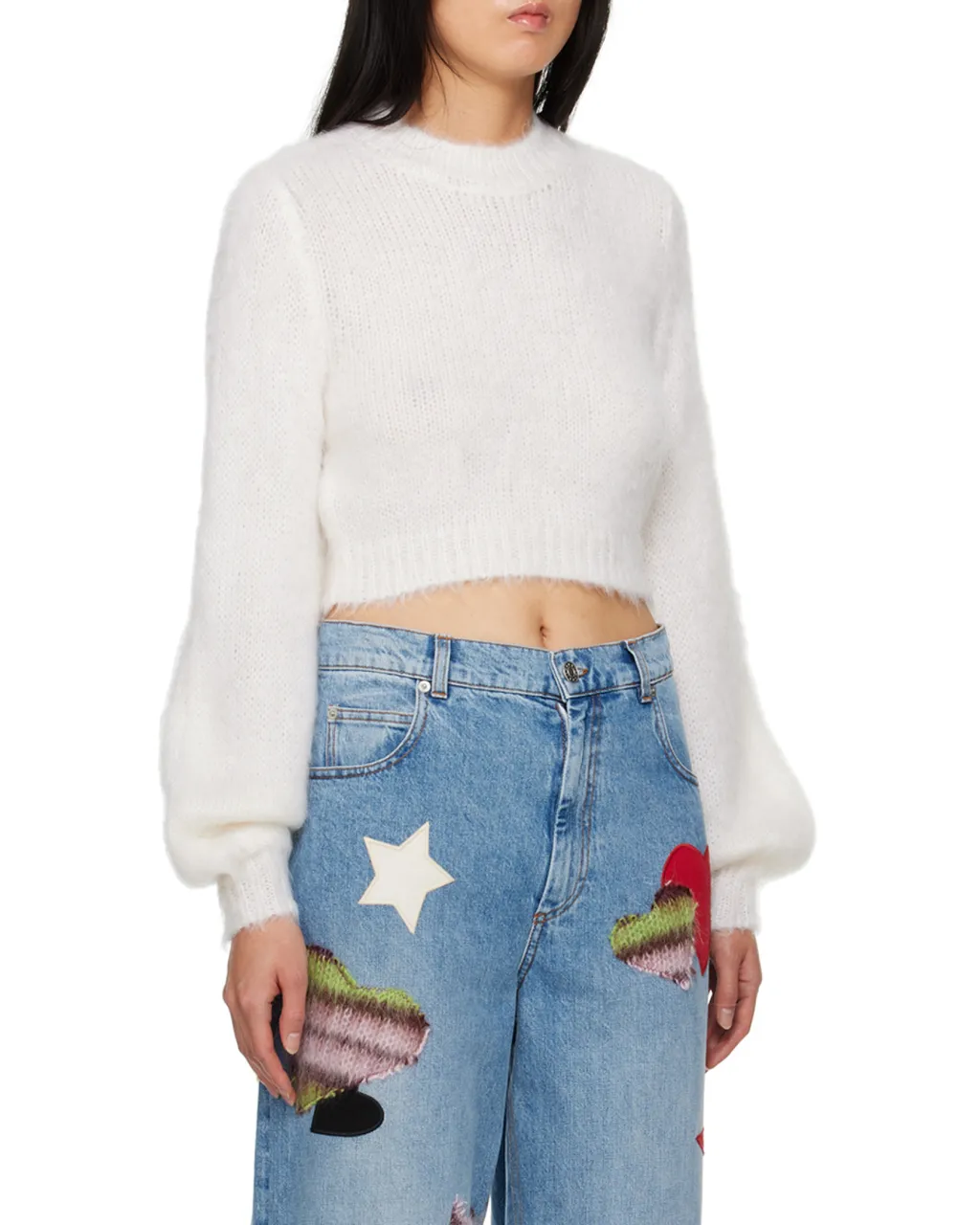 Marni Crewneck Cropped Knit Jumper