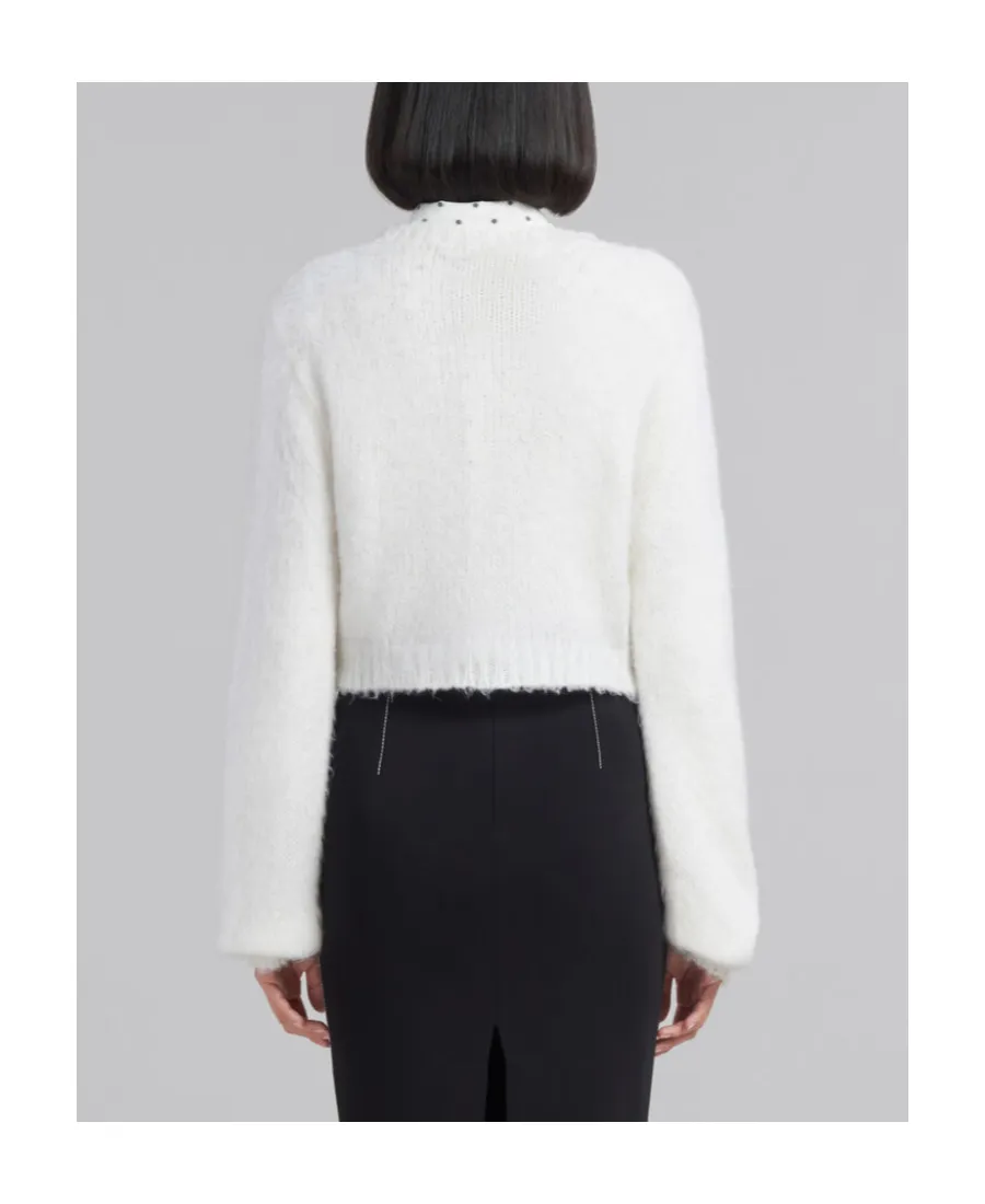 Marni Crewneck Cropped Knit Jumper