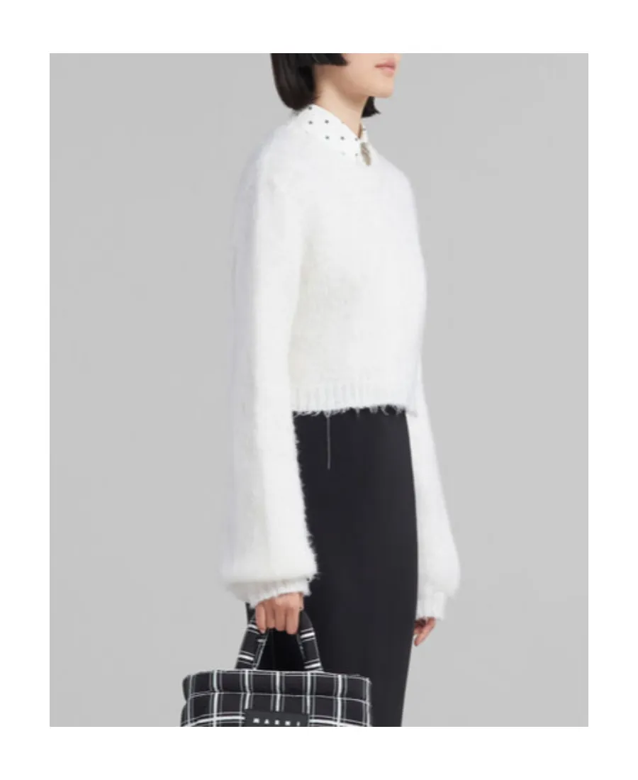 Marni Crewneck Cropped Knit Jumper