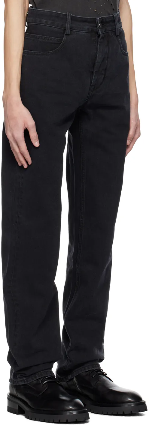 Ann Demeulemeester Drawstring Detailed Denim Jeans
