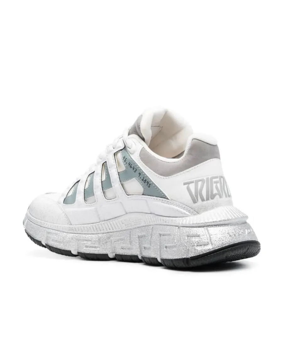 Versace Logo-Printed Lace-Up Sneakers