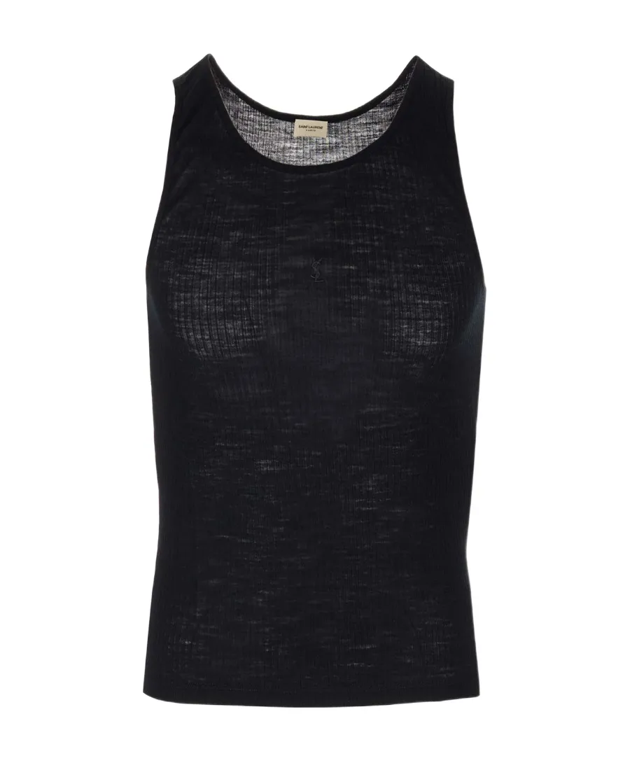 Saint Laurent Cassandre Sleeveless Tank Top