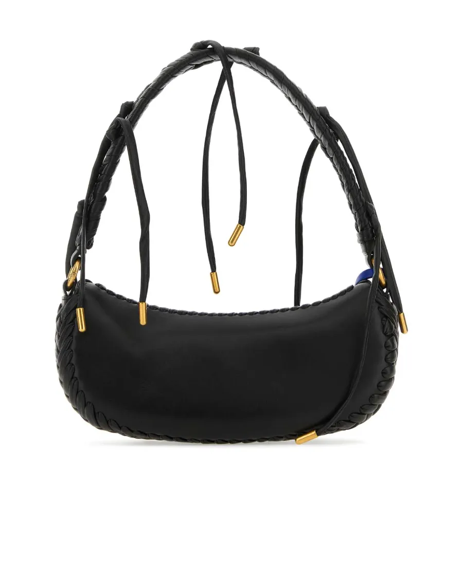 Off-White Braided-Trim Top Handle Bag