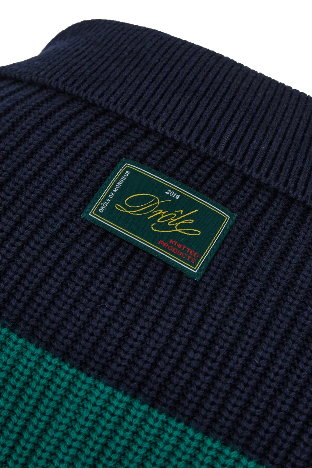 DrÔLe De Monsieur Striped Knitted Polo Jumper
