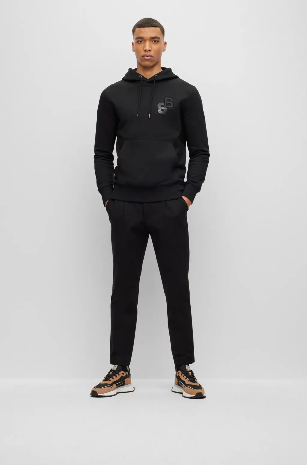 Logo-Embroidered Cotton Hoodie