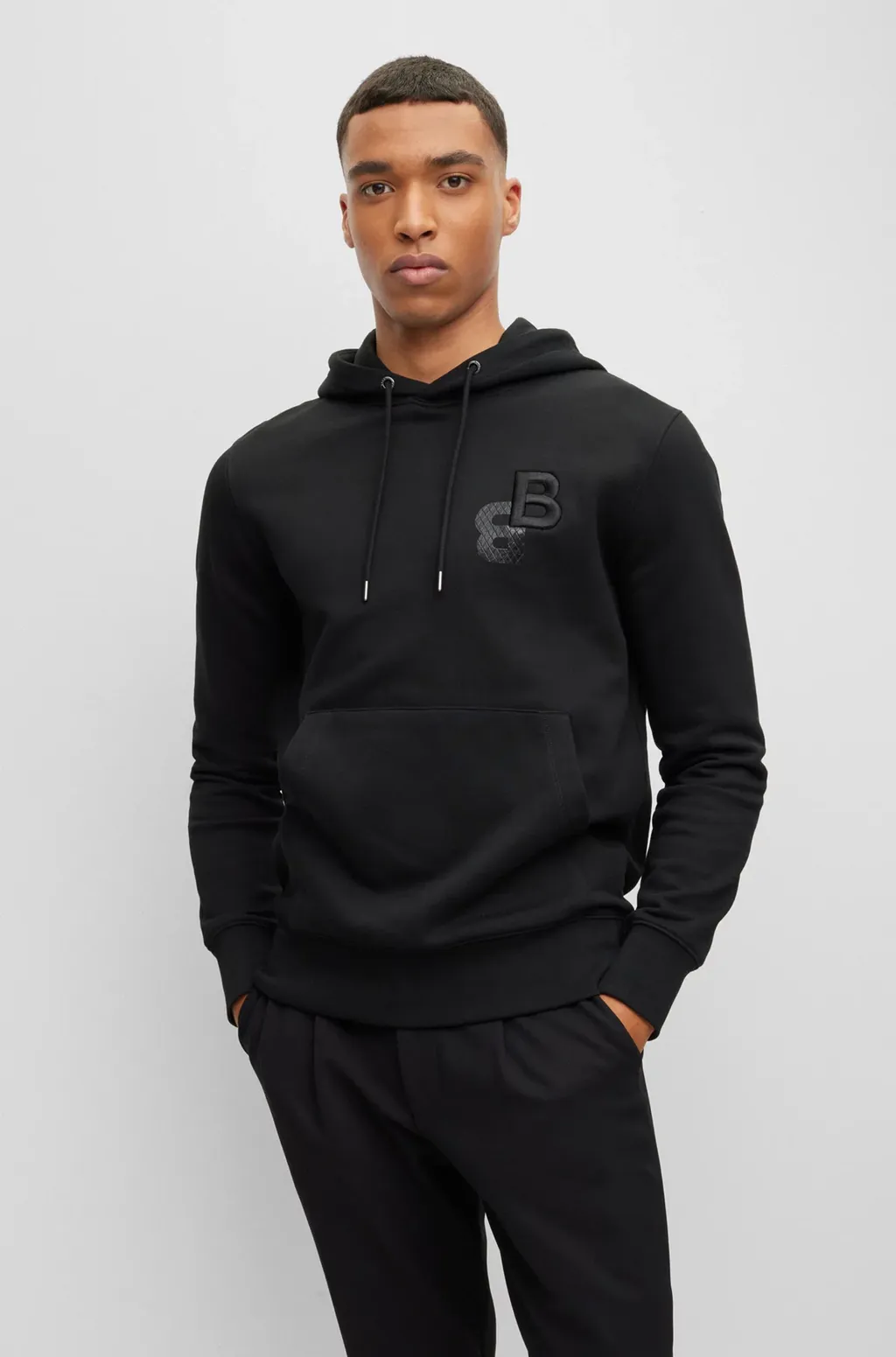 Logo-Embroidered Cotton Hoodie