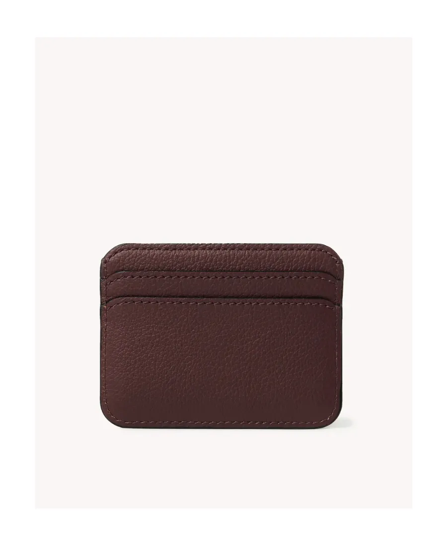 Logo-Plaque Leather Cardholder