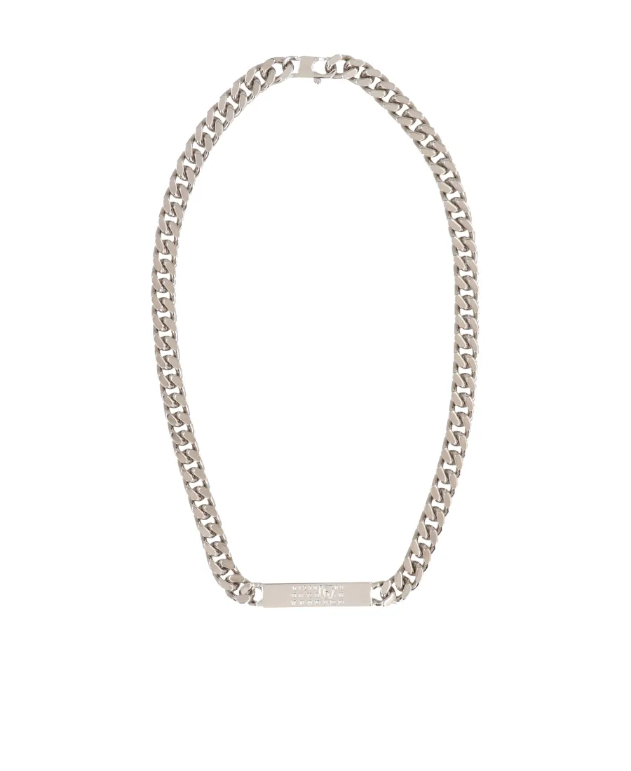 Mm6 Maison Margiela Logo-Debossed Chain-Linked Necklace