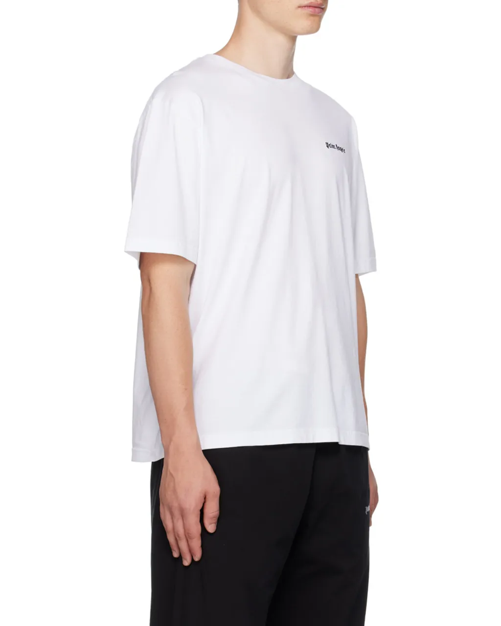 Palm Angels Logo Embroidered Crewneck T-Shirt