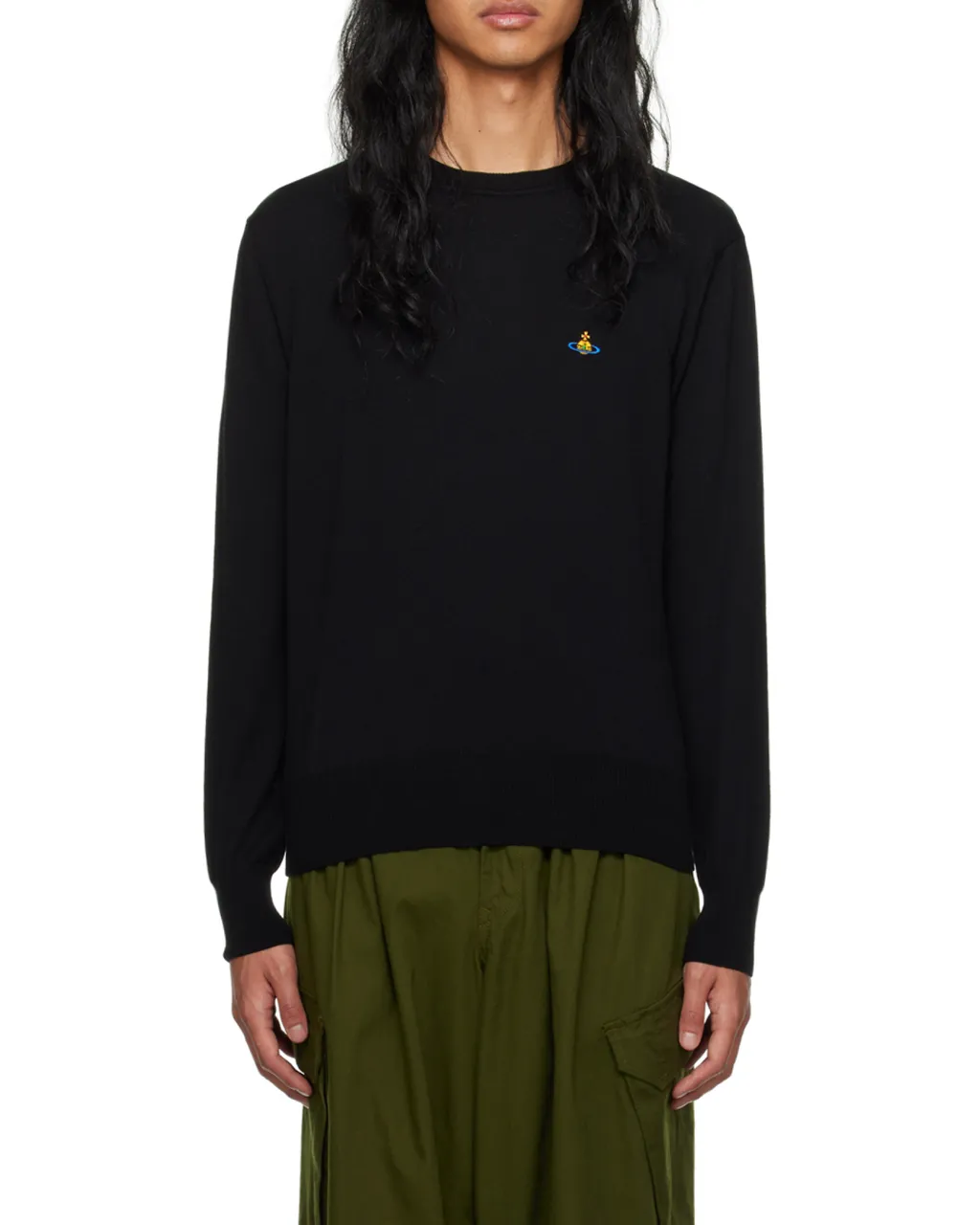 Vivienne Westwood Orb Embroidered Long-Sleeved Cardigan