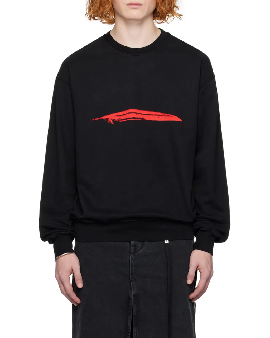 Ann Demeulemeester Logo Printed Crewneck Sweatshirt