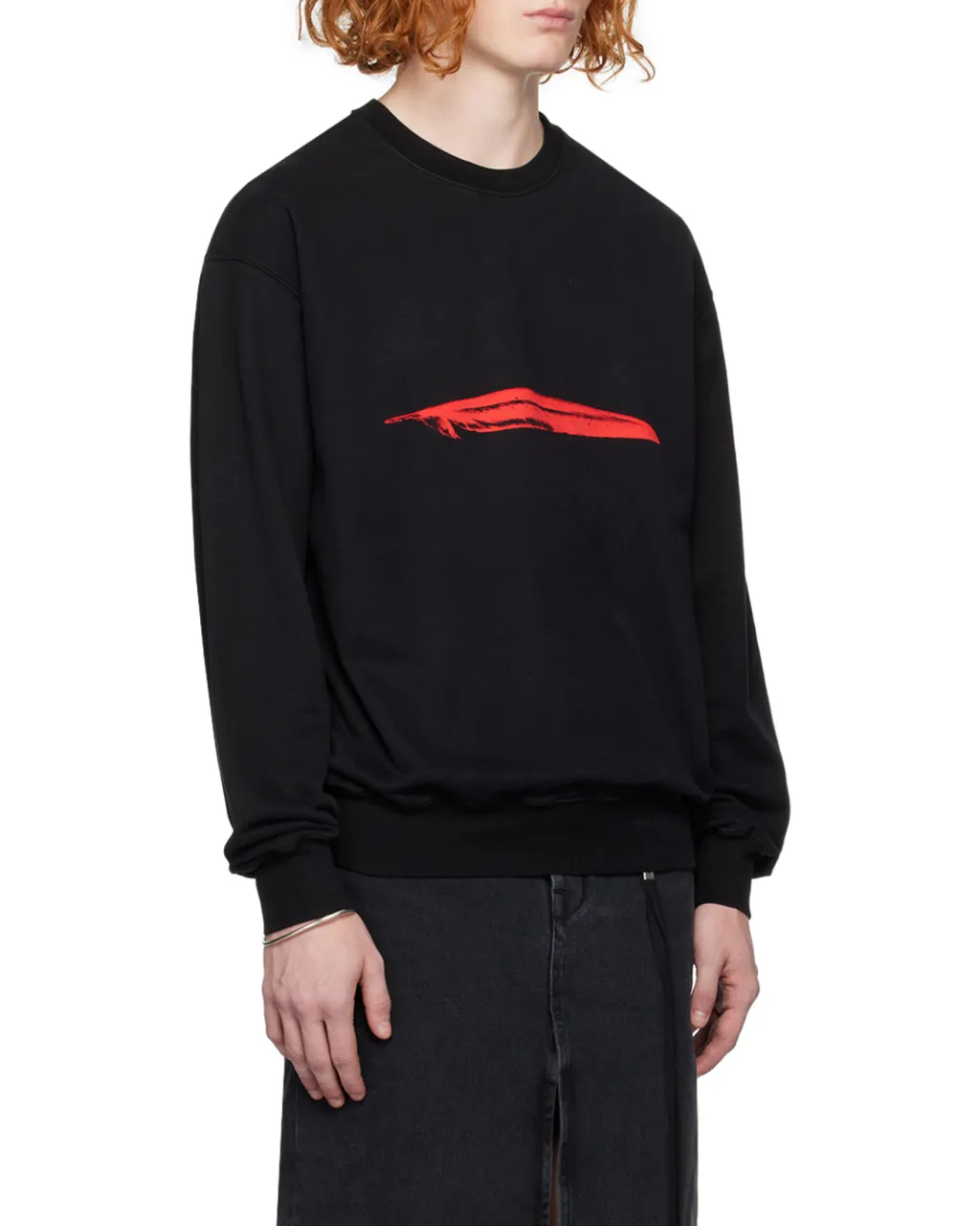 Ann Demeulemeester Logo Printed Crewneck Sweatshirt