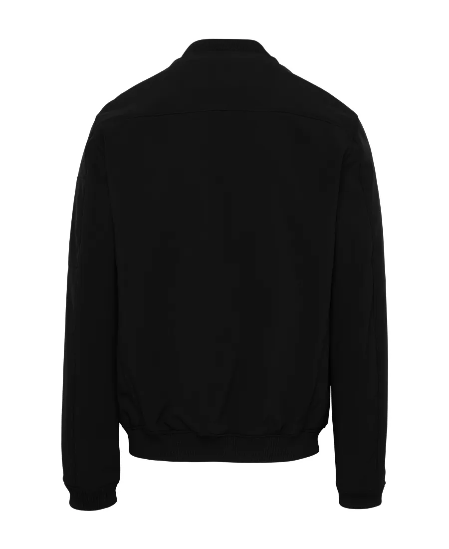 Lens-Detail Zip-Up Bomber Jacket