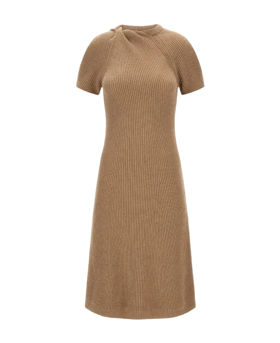 Stella Mccartney Twist-Detailed Knitted Dress
