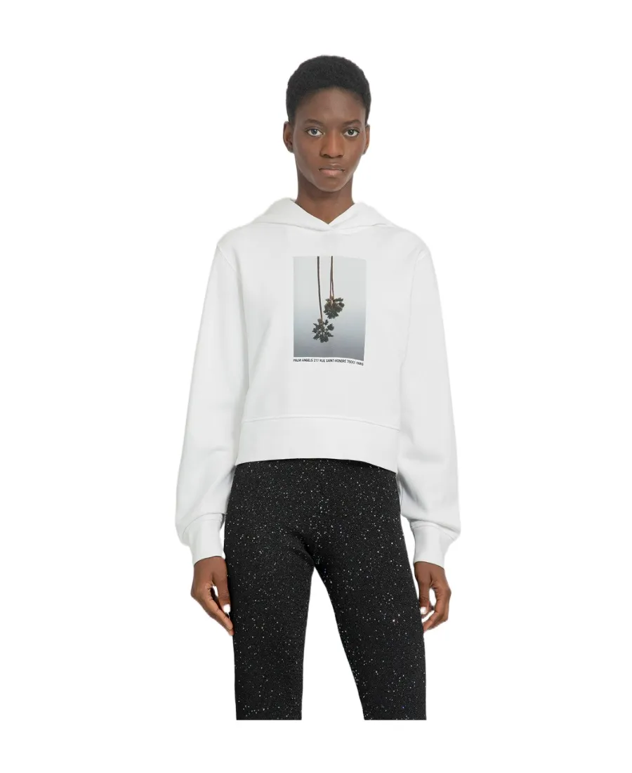Palm Angels Graphic Printed Drawstring Hoodie