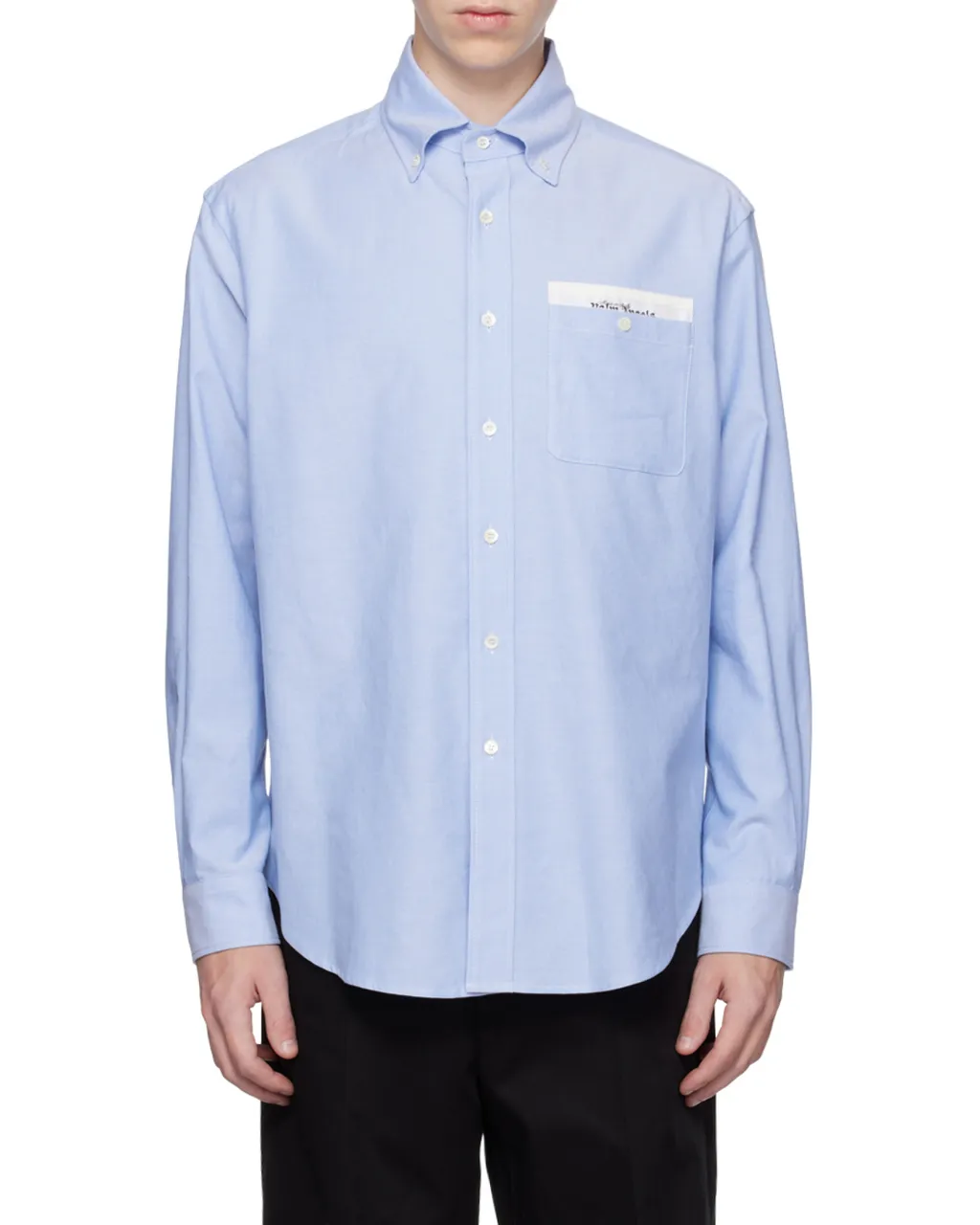 Palm Angels Logo Printed Long-Sleeved Shirt
