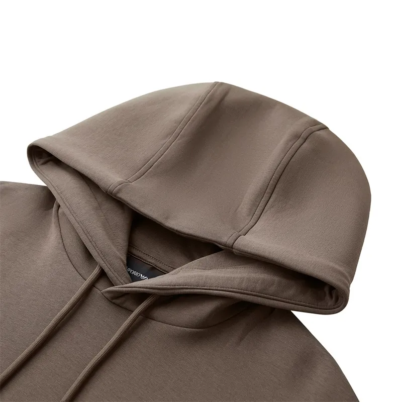 Patch-Detail Drawstring Hoodie