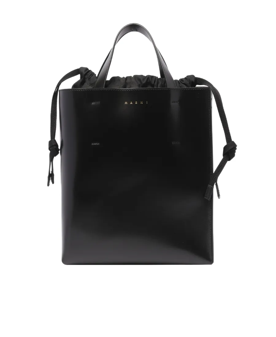 Marni Logo Printed Drawstring Tote Bag