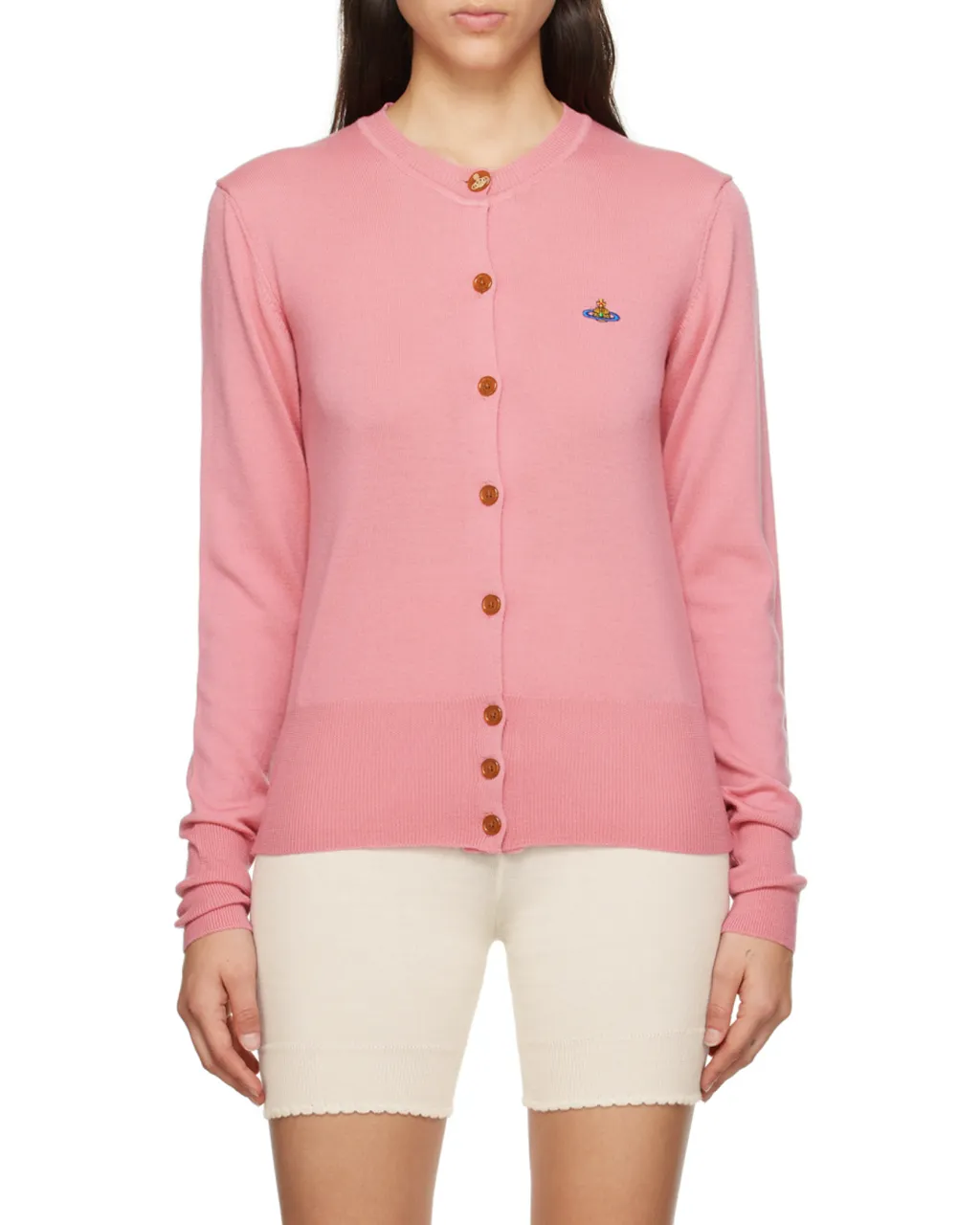 Round-Collar And Long-Sleeved Sweater