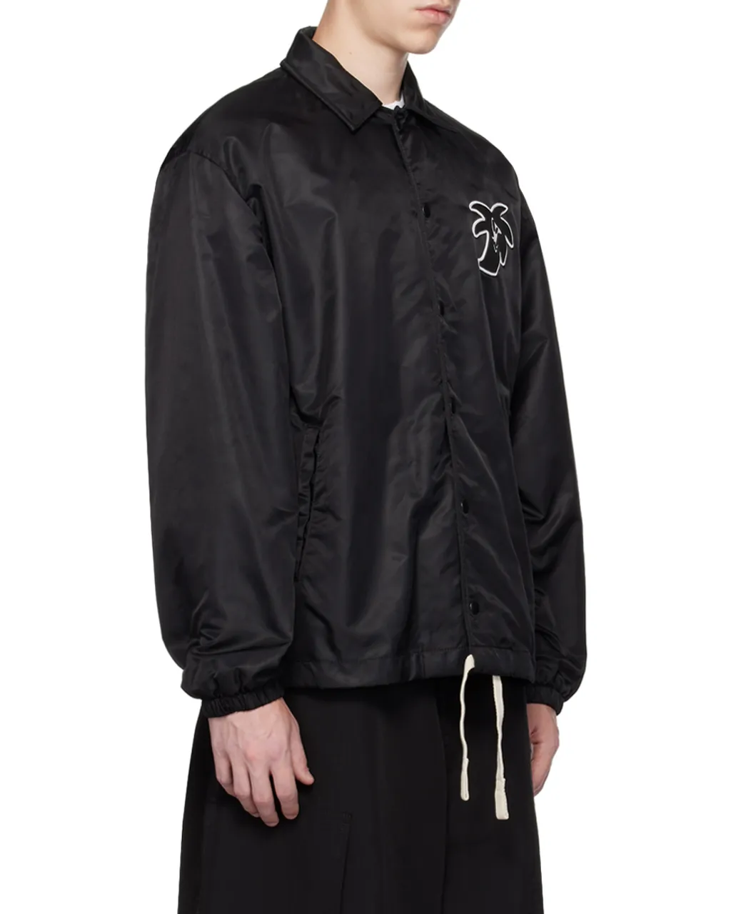 Palm Angels Logo Printed Coat