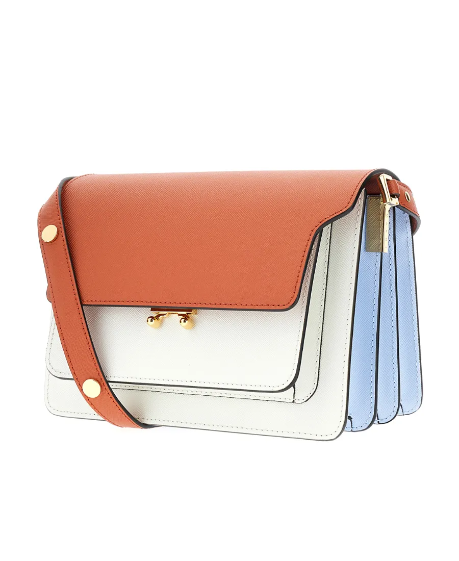 Marni Trunk Colour-Block Foldover Top Tote Bag