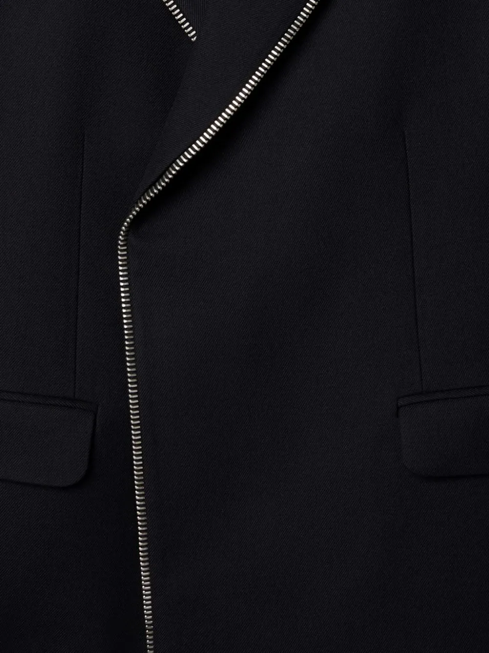 Off-White Zip-Trim Long-Sleeved Blazer