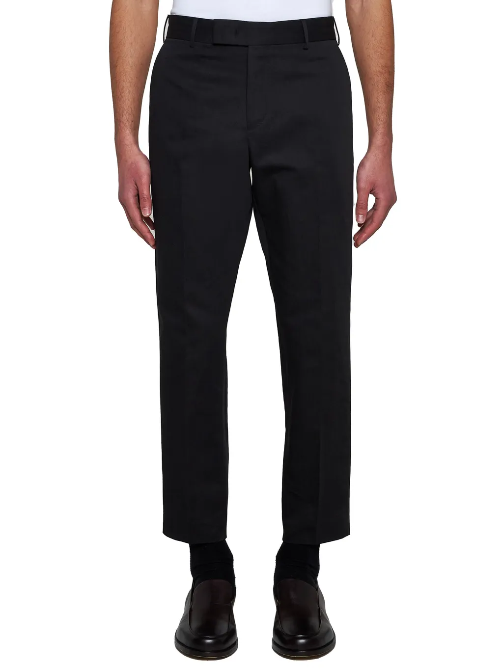 Cotton-Blend Tailored Trousers