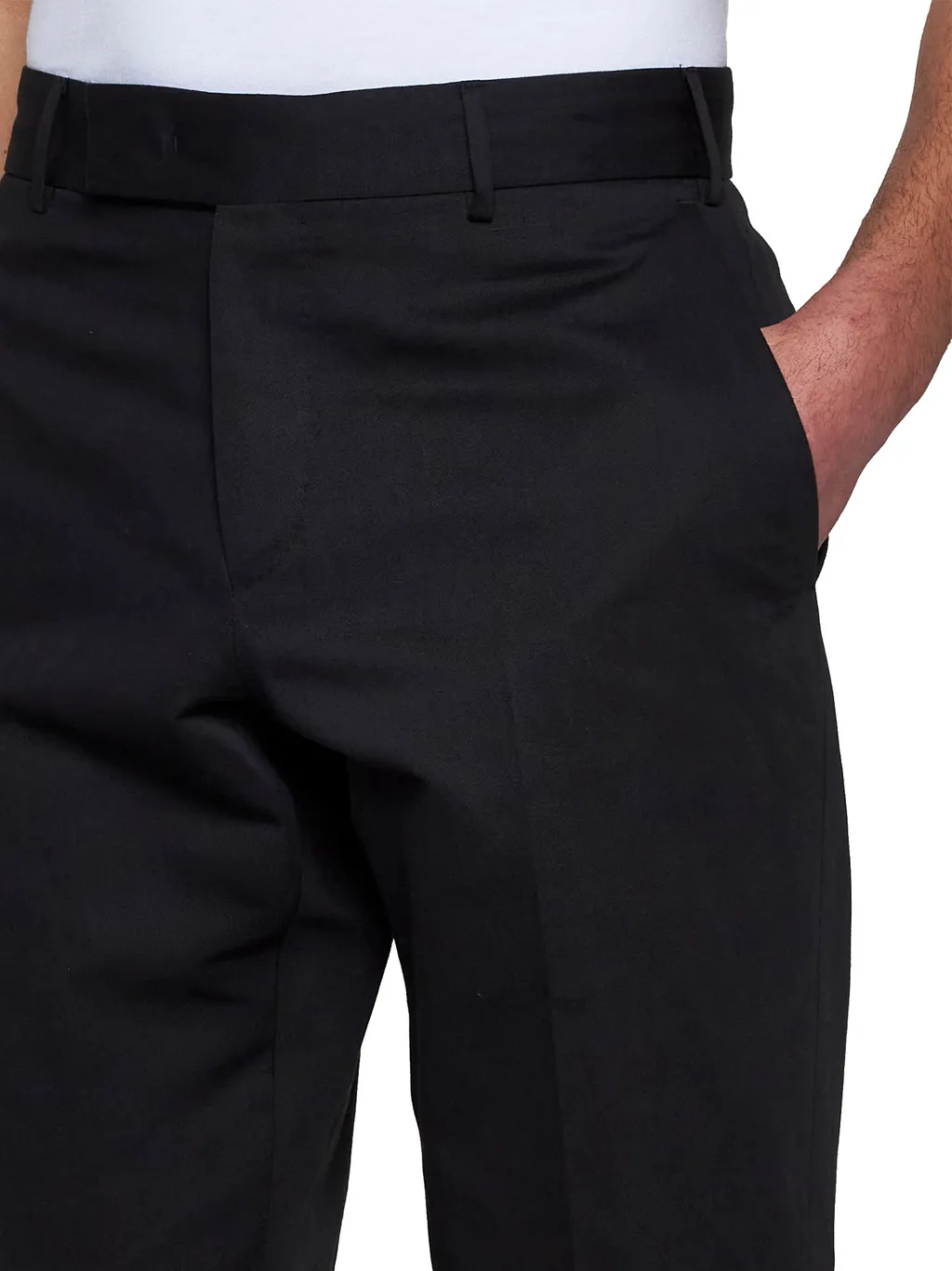Cotton-Blend Tailored Trousers
