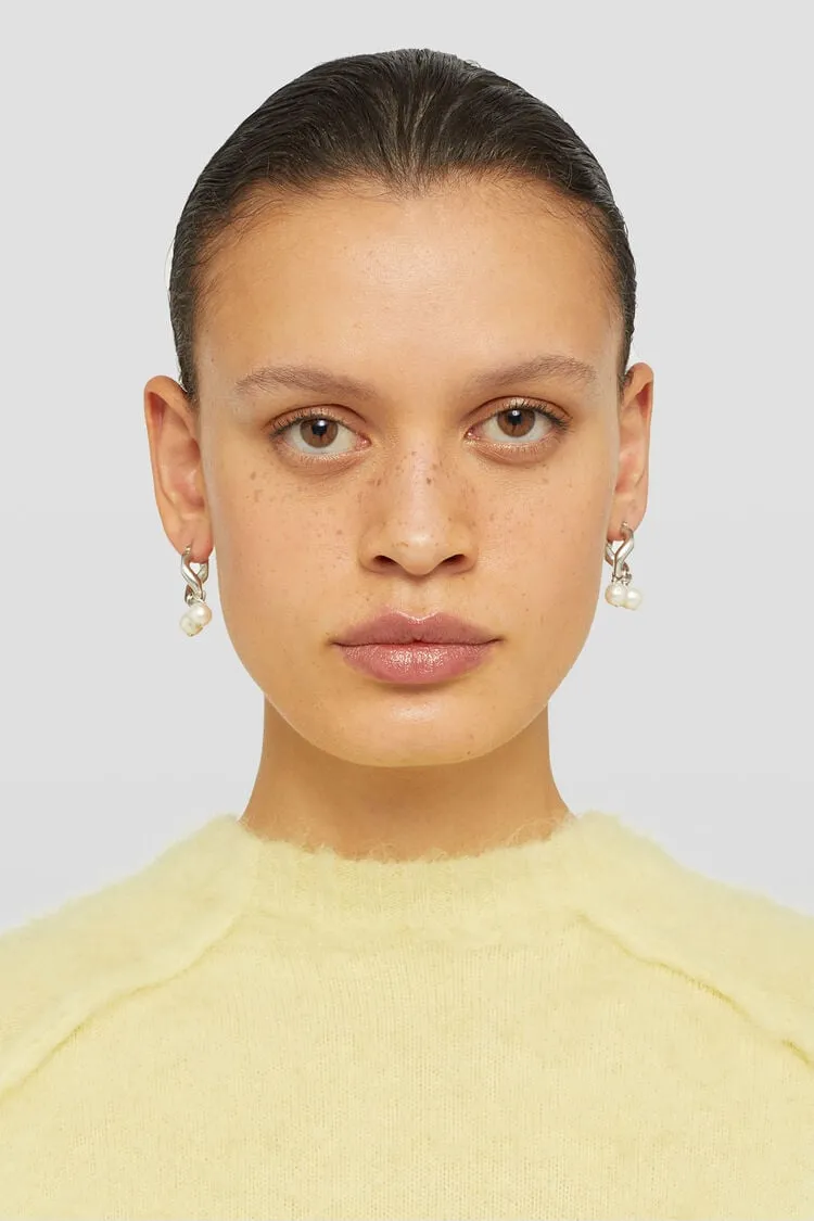 Jil Sander Pearl-Embellished Drop Earrings