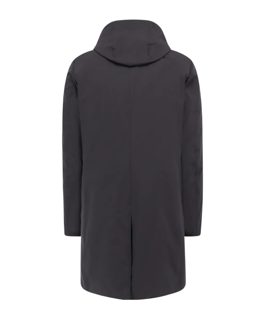 Moorer Straight Hem Hooded Coat