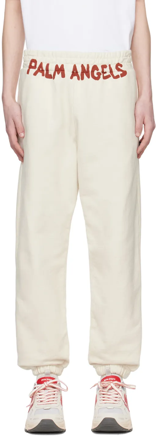 Palm Angels Logo-Printed Elasticated Waist Track Pants