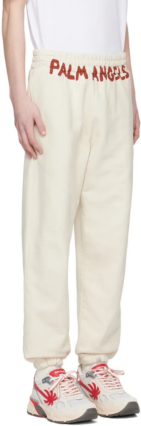 Palm Angels Logo-Printed Elasticated Waist Track Pants