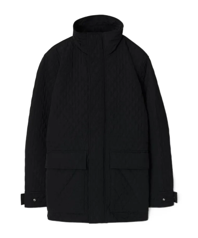 Burberry Long Sleeved Checked Hooded Jacket