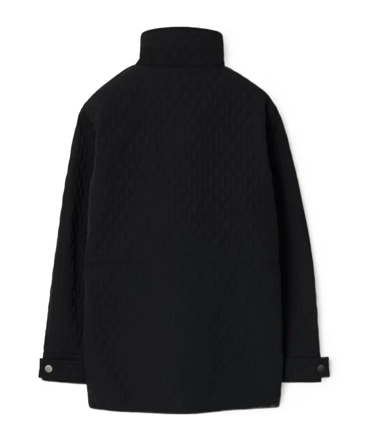 Burberry Long Sleeved Checked Hooded Jacket