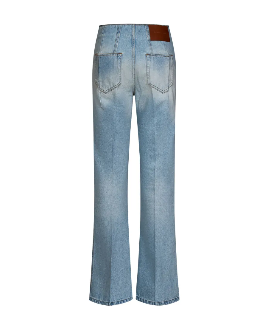 Victoria Beckham High Rise Flared Jeans