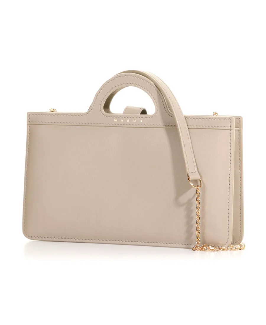 Tropicalia Debossed-Logo Leather Bag