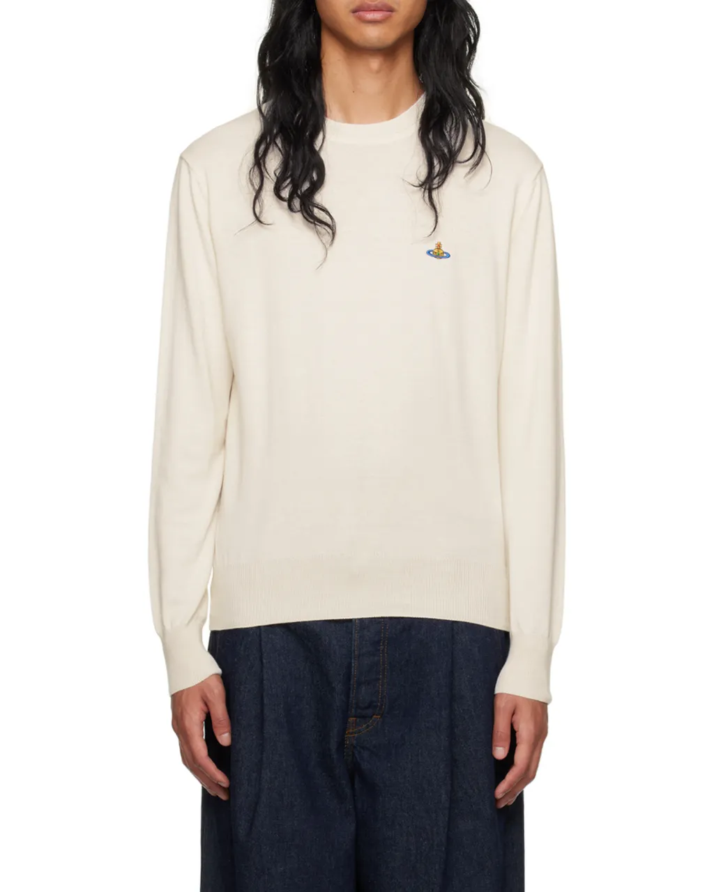 Vivienne Westwood Orb Embroidered Long-Sleeved Cardigan