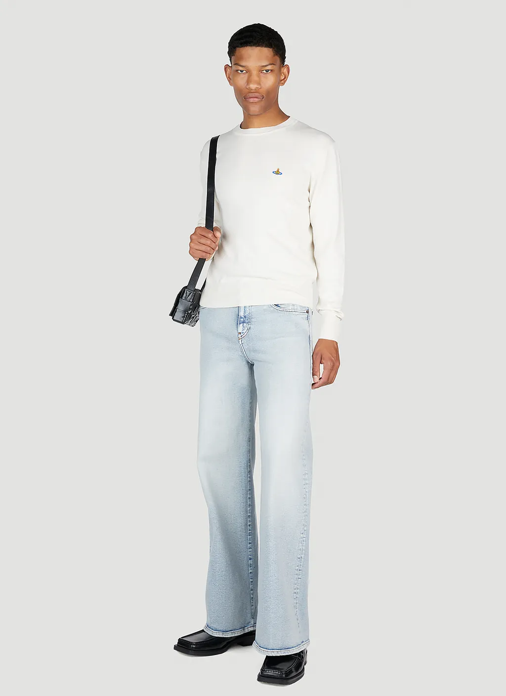Vivienne Westwood Orb Embroidered Long-Sleeved Cardigan