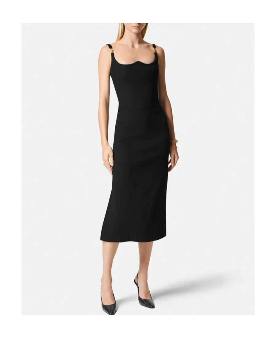 Versace Medusa 95 Sleeveless Midi Dress