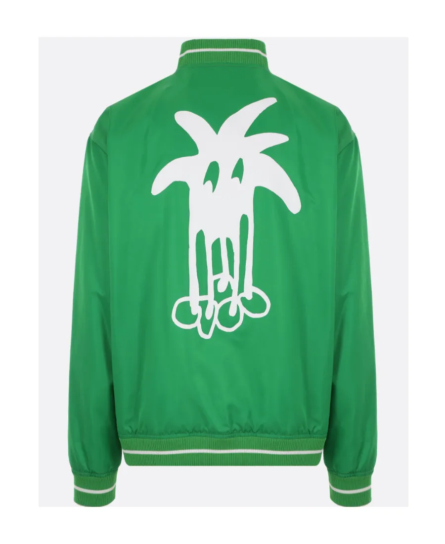 Palm Angels Logo Printed Bomber Jacket