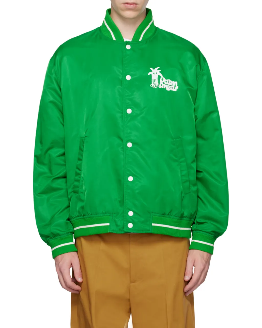 Palm Angels Logo Printed Bomber Jacket